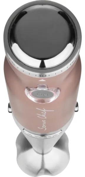 Sencor - Frullatore a immersione 4in1 1200W/230V acciaio inossidabile/oro rosa