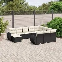 Set Divani da Giardino 11 pz con Cuscini in Polyrattan Nerocod mxl 89365