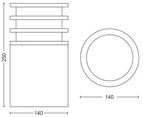 Philips 17402/93/P0 - Lampada LED dimmerabile da esterno Hue LUCCA 1xE27/9,5W/230V