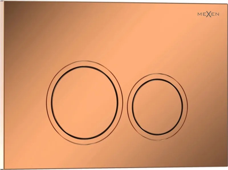 Mexen Tex 01 pulsante di scarico, oro rosa lucido - 6101-09