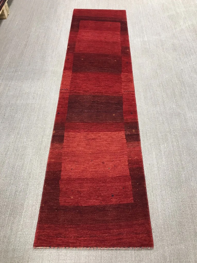Loribaft Tappeto persiano 80x310 Rosso (Iran) Annodato A Mano