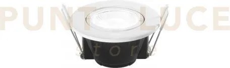 Incasso led glow bianco 5w 625lm cct 2700 e 3200 e 4000k  dimmerabi...