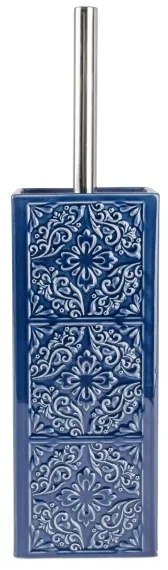 WENKO 22654100 - Scopino per WC CORDOBA 9,5x35 cm blu