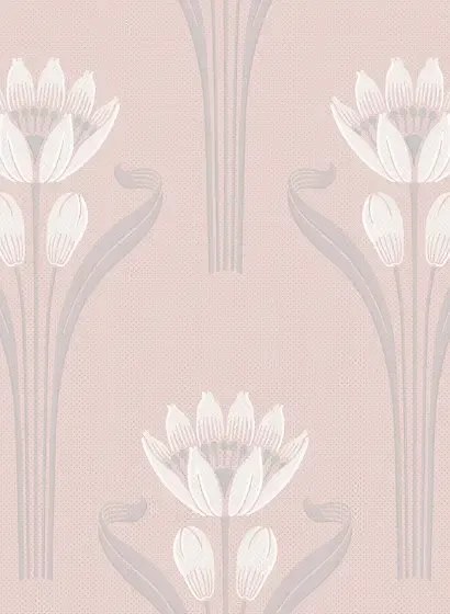Isidore Leroy Carta da parati Tulipes - Rose