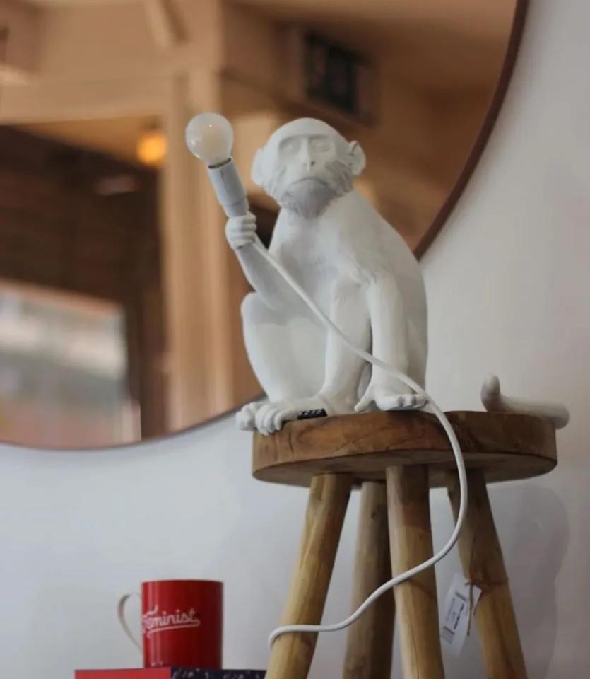 Seletti monkey sitting lamp