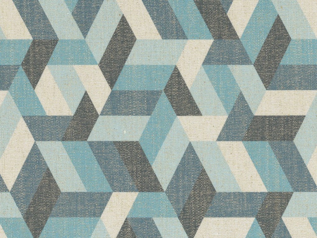 Unreal cuscini a fantasia geometriche in tessuto idrorepellente disponibile in diverse colorazioni azzurro