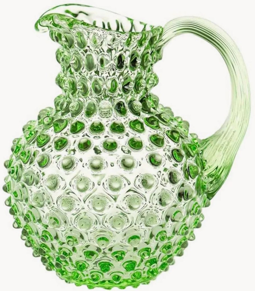 Brocca in vetro soffiato Paris Hobnail