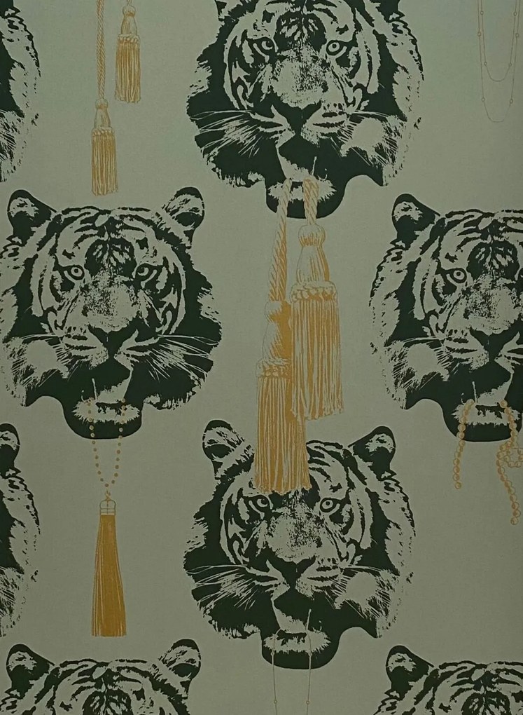 Studio Lisa Bengtsson Tapete Coco Tiger - Green