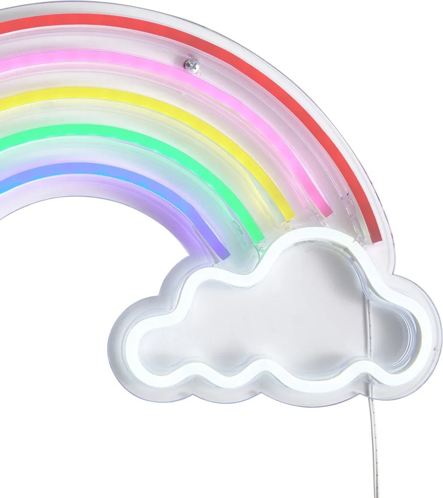 Lampada da parete al neon multicolore con LED - Rainbow