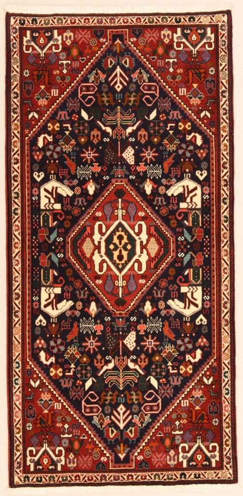 Gashghai Tappeto persiano 150 x 70 (Iran) Annodato A Mano
