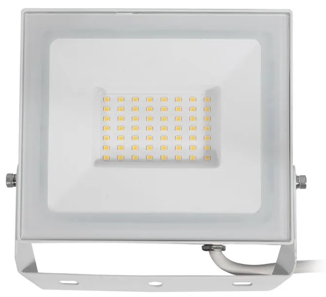 Faro LED 50W, Slim Bianco, IP65 Colore Bianco Caldo 3.000K