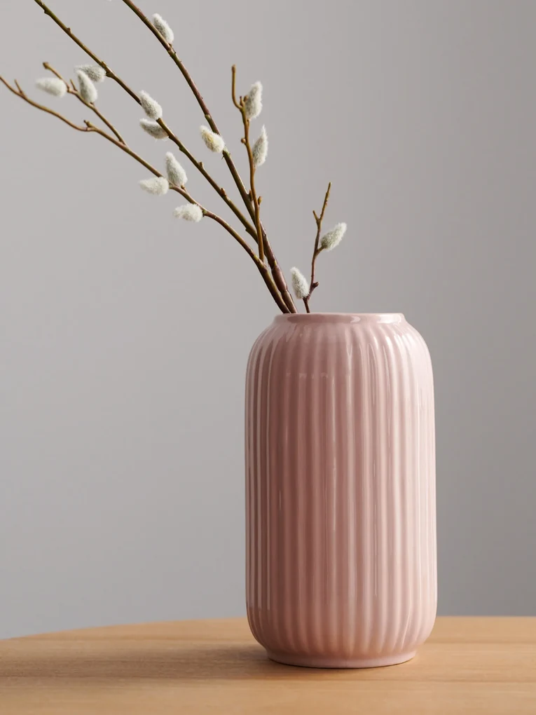 Vaso da fiori vetro rosa 39 cm ROTI