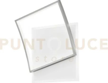 Plafoniera led ayrton quadrata nickel 42w 5200lm cct 3000k 4000k 65...