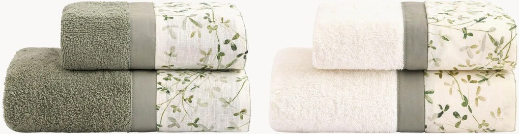 Set di 4 asciugamani in cotone Ivy