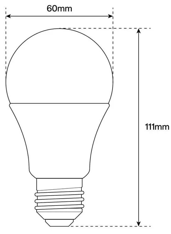 Lampada LED E27 12W Ceramic 125lm/W - No Flickering Colore Bianco Freddo 6.000K
