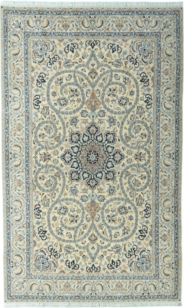 Nain Tappeto 290x180 Beige (Iran) Annodato A Mano