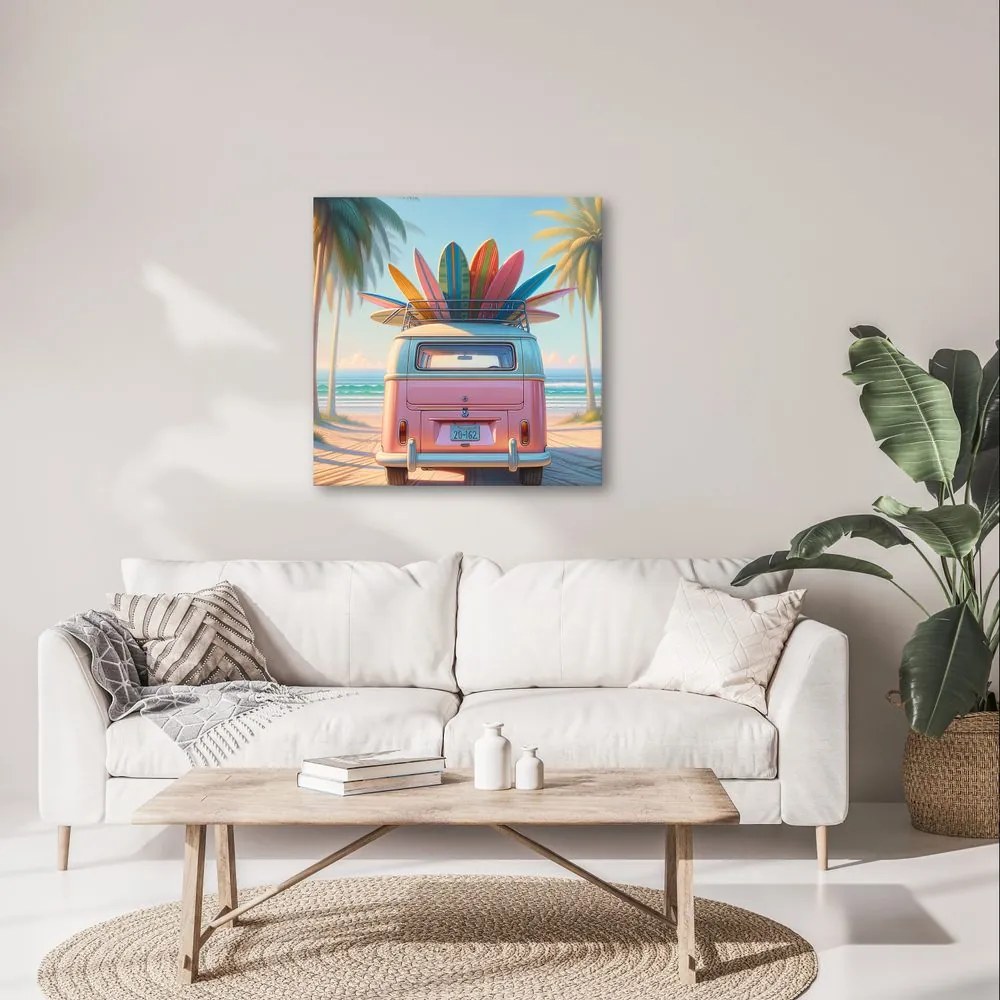 Quadro su tela – Viaggio retrò verso l’avventura
