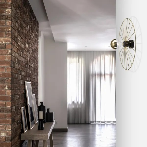 Applique MONTANA 1xE27/15W/230V diametro 45 cm oro
