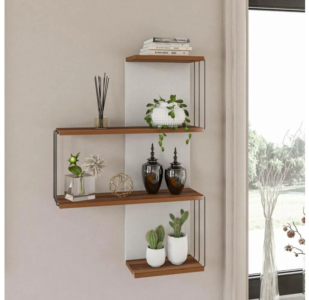 Mensola da parete CAMBEL 96x64 cm marrone