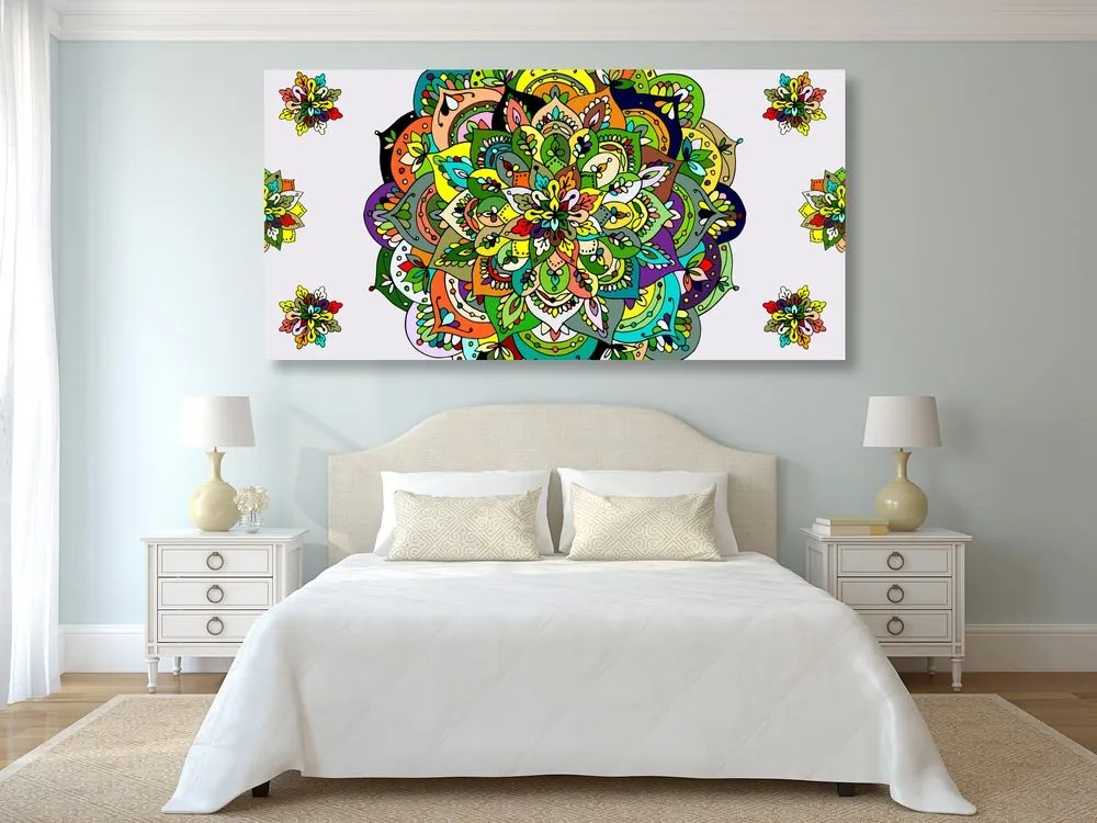 Quadro su tela – Mandala verde