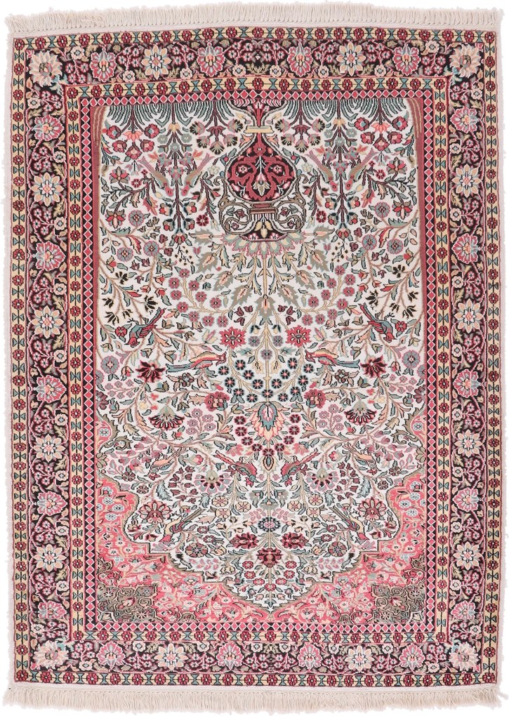 Cashmere Silk Tappeto 180 x 130 (Indian) Annodato A Mano