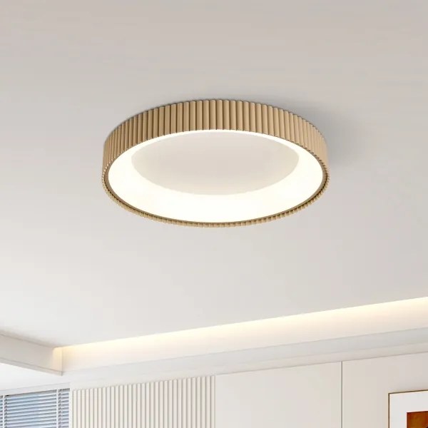 Brilagi - LED dimmerabile plafoniera FALCON MODERN LED/30W/230V 40 cm beige + telecomando