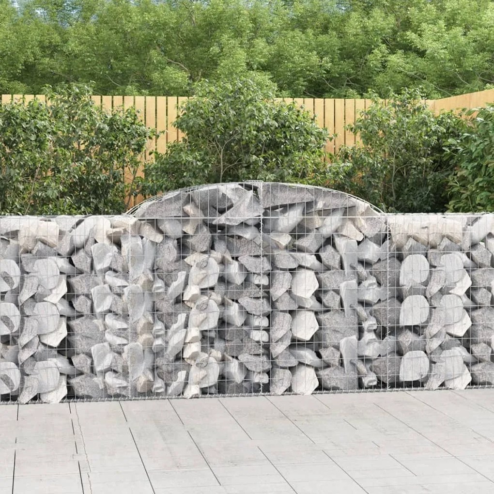 Cesti Gabbioni Ad Arco 15 Pz 300x50x100/120 Cm Ferro Zincato /