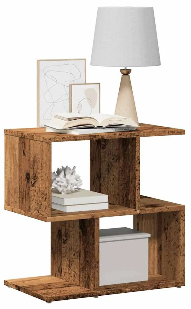 Comodino Legno Vecchio 50x30x51,5 Cm Legno Multistrato /