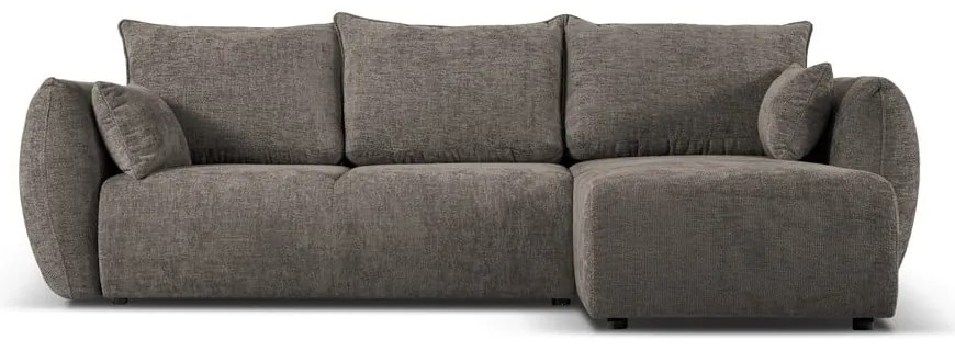 Divano angolare grigio (angolo destro) Matera - Cosmopolitan Design