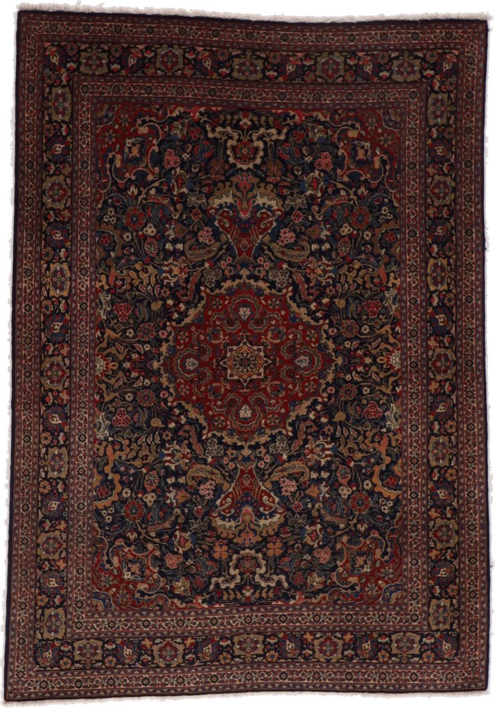 Tabriz Tappeto 200x140 (Iran) Annodato A Mano