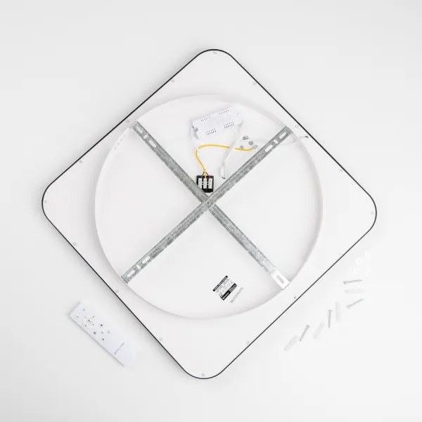 Brilagi - Lampada da soffitto dimmerabile a LED FALCON SLIM LED/50W/230V 50x50 cm nero + telecomando