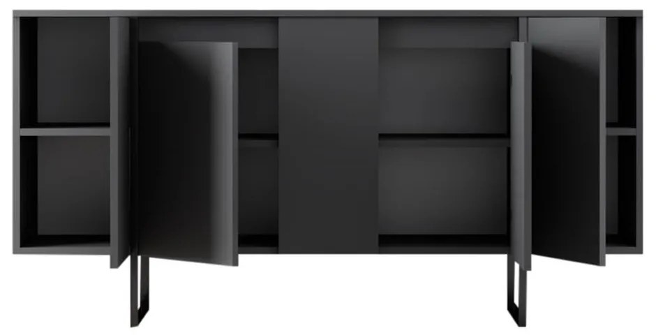 Credenza antracite 160x35 cm Luxe - Kalune Design