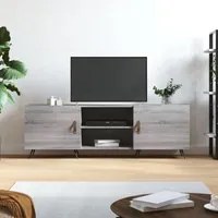 Mobile Porta TV Grigio Sonoma 150x30x50 cm in Legno Multistrato 829074