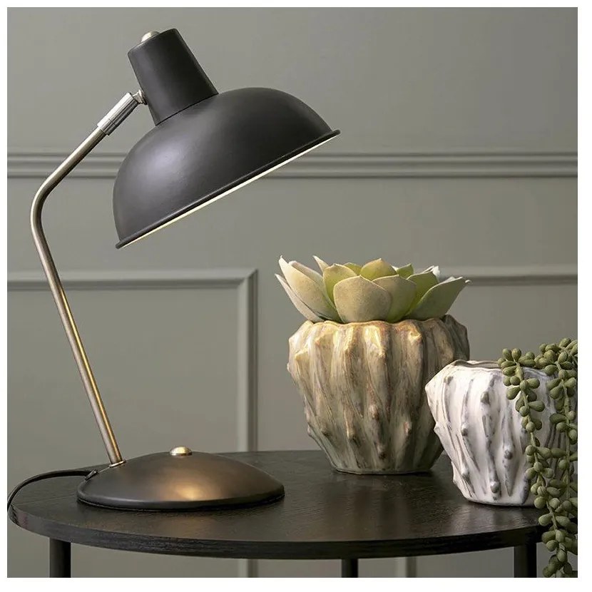 Lampada da tavolo nera Hood - Leitmotiv