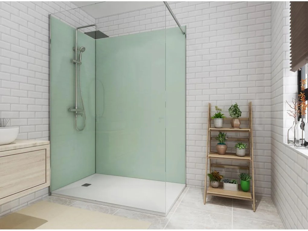 Pannello da parete per il bagno con profili inclusi L. 90 x L. 120 x H. 210 cm - Lotto di 2