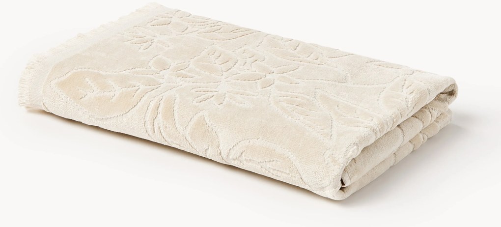 Asciugamano in velluto Rosaria, varie misure