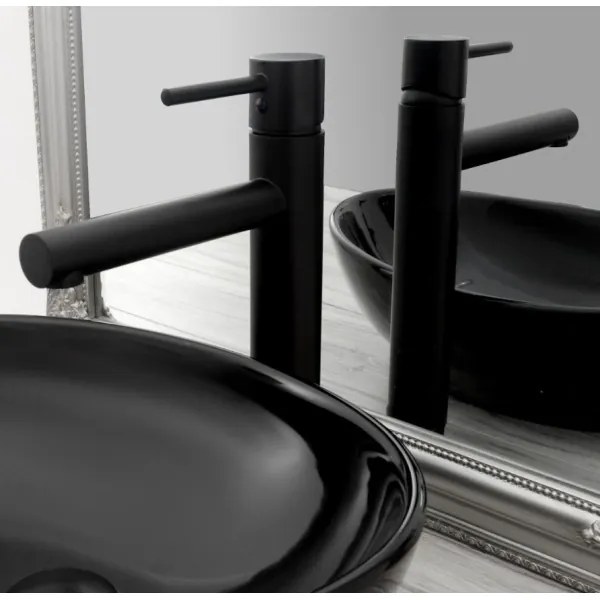 REA-B0229 - Miscelatore per lavabo TESS 31,5 cm nero