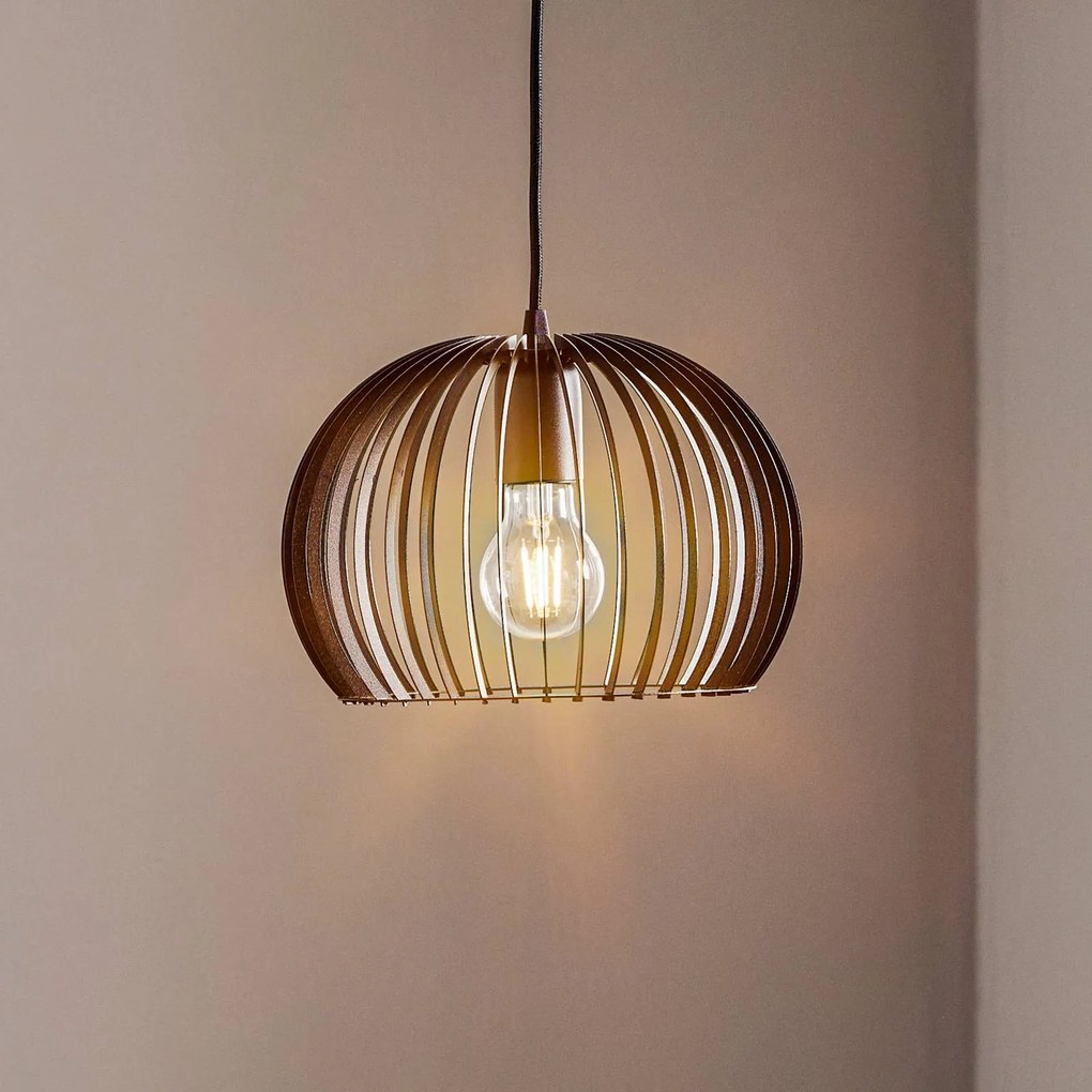 TEMAR LIGHTING Lampada a sospensione Larus in acciaio nero, 1 luce