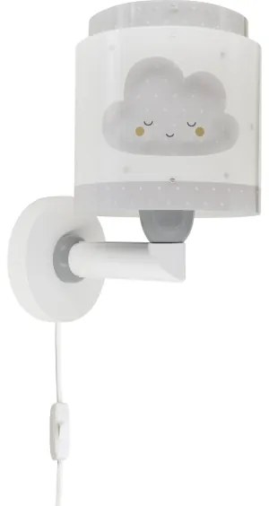 Dalber 76019E - Applique per bambini BABY DREAMS 1xE27/15W/230V grigio