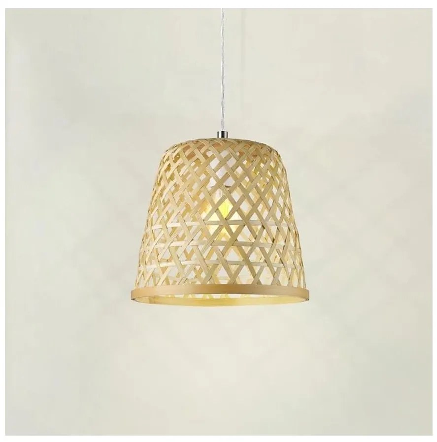 Eglo 55696 - Sospensione a cavo KIRKCOLM 1xE27/60W/230V beige