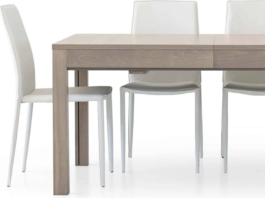 BEVERLEY - sedia moderna ecopelle struttura in acciaio