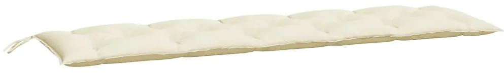 Cuscino per Panca Bianco Crema 180x50x7 cm in Tessuto Oxford