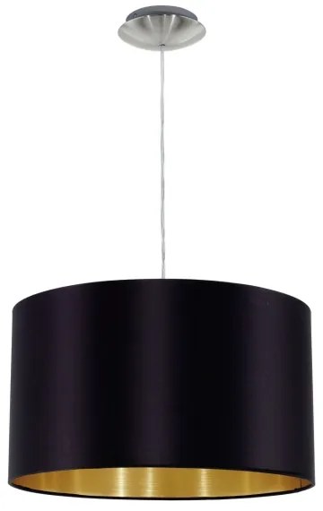 Eglo 78691 - Lampadario a sospensione con filo MASERLO 1xE27/60W/230V diametro 38 cm nero/rame