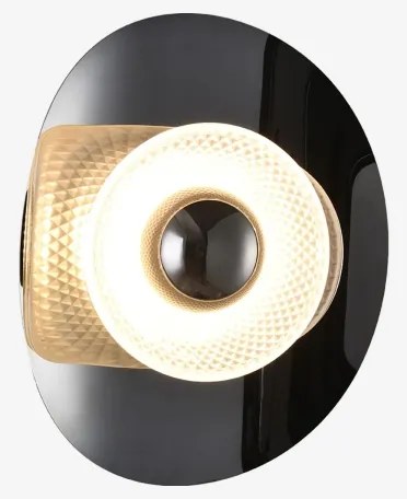 Zuma Line MB2293-1S-3BCT - Applique LED da parete DIOP LED/8W/230V nero/fumé n.