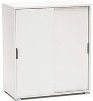 Armadietto da Bagno con 2 ante in Truciolare cm 75x38x85 - KODEY Colore: Bianco