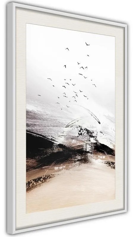 Poster  Flight into the Unknown  Cornice Quadri Cornice nera con pass-partout, Larghezza x Altezza Home decor 20x30