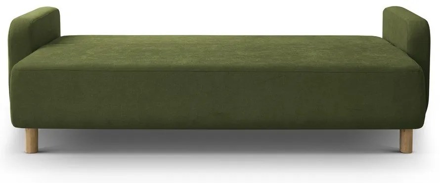 Divano verde allungabile con contenitore 231 cm Elen – Micadoni