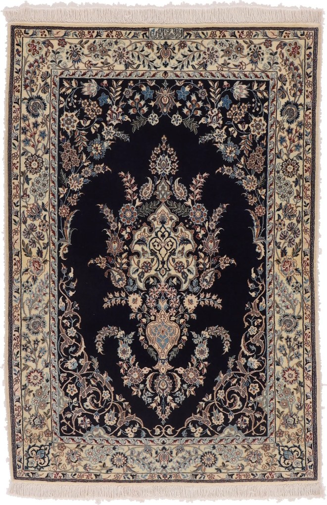 Nain Tappeto persiano 100x140 (Iran) Annodato A Mano