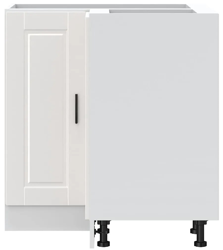 Base ad angolo cucina porto bianco lucido in legno multistrato