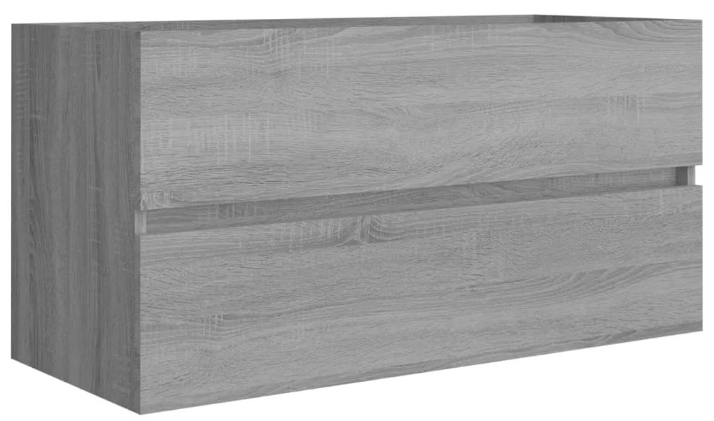 Mobile sottolavabo grigio sonoma 90x38,5x45cm legno multistrato